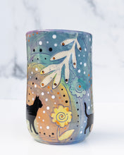 Load image into Gallery viewer, 08 - TUMBLER: Felines and Florals