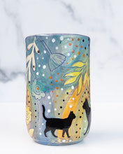 Load image into Gallery viewer, 08 - TUMBLER: Felines and Florals