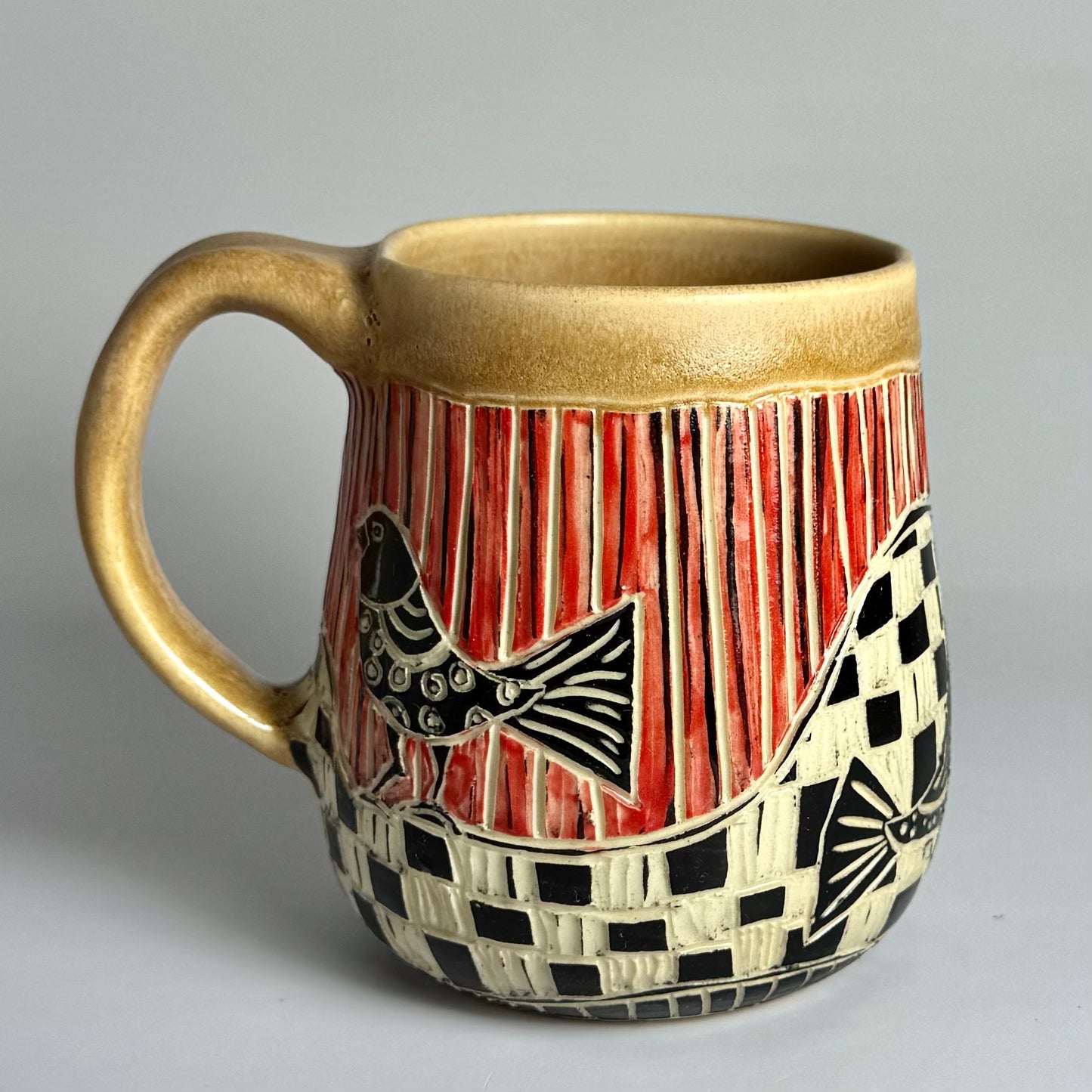 Mug - Folk Art Bird - 1