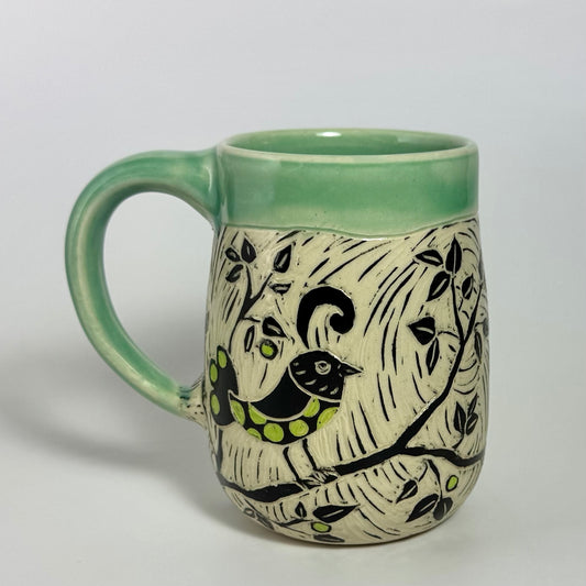 Mug - Folk Art Bird - 2