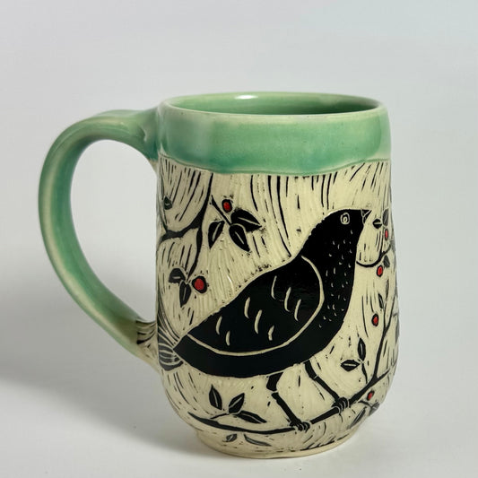 Mug - Folk Art Bird - 3