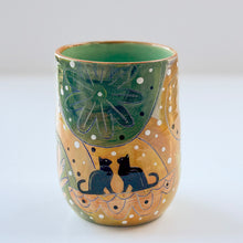 Load image into Gallery viewer, 24B - TUMBLER: Felines and Butterfly