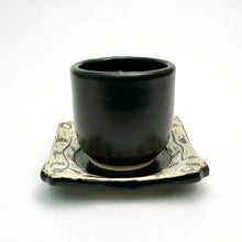 Load image into Gallery viewer, SET - Espresso/Sake Cup and Saucer - #03 -Thistle Duet