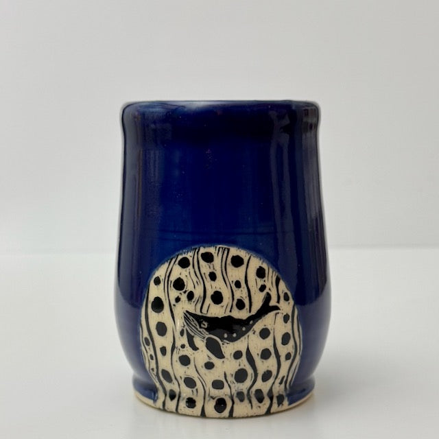 TUMBLER 08 - Woodcut Whale