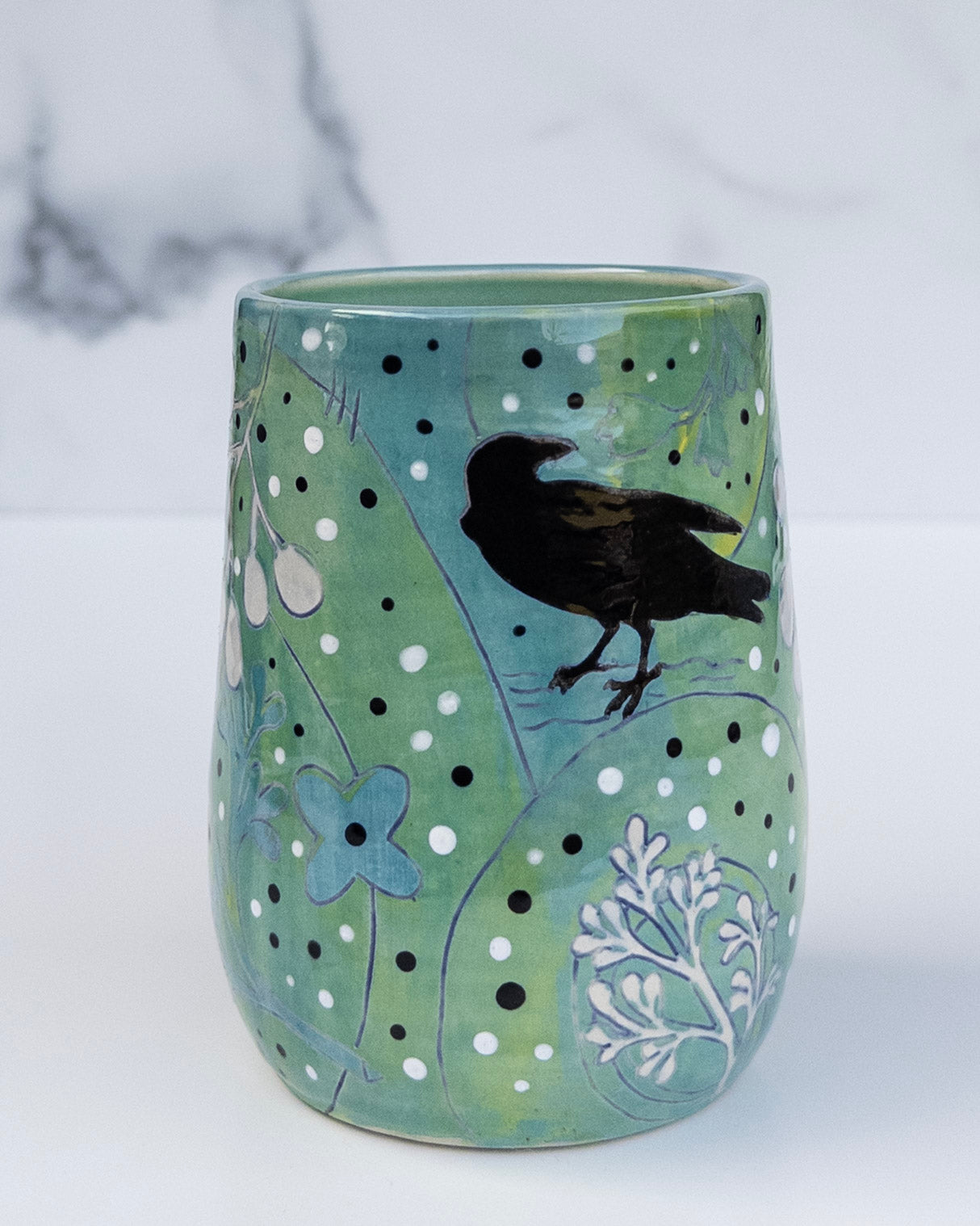 16 - TUMBLER: Two Crows