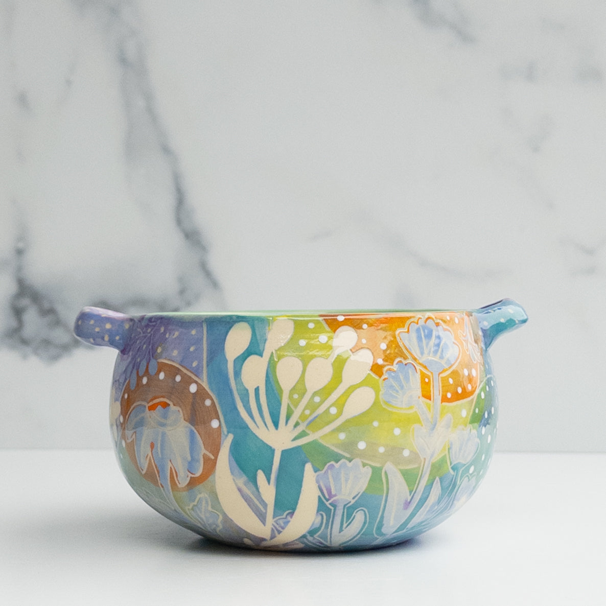 29 - BOWL W/HANDLES: Spring Fling 2