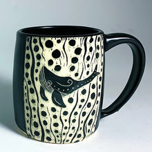 Load image into Gallery viewer, Woodcut Mug - Swimming Humpback