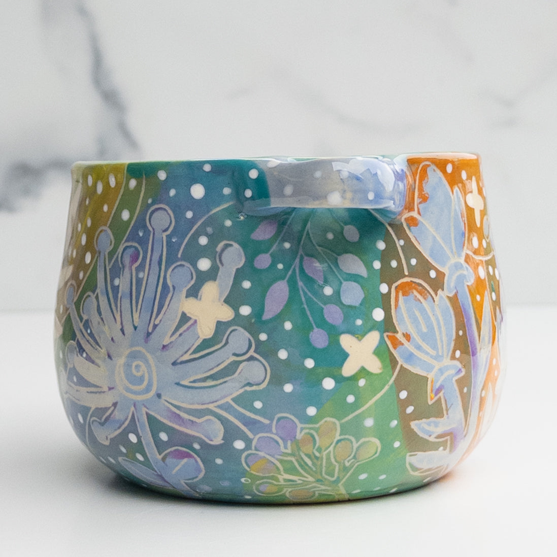 30 - BOWL W/HANDLES: Garden Bowl
