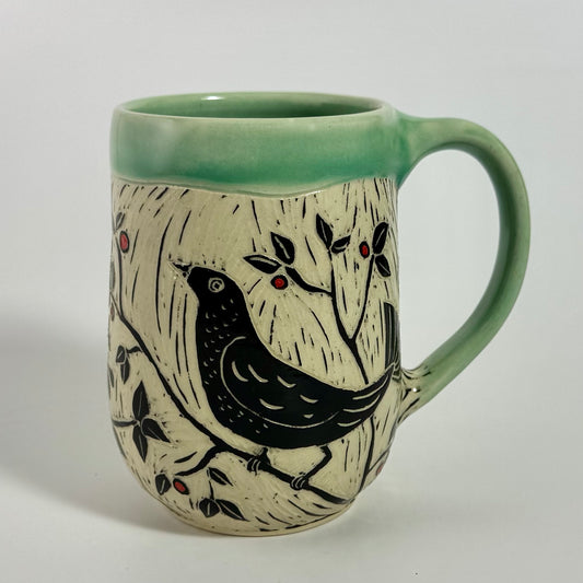 Mug - Folk Art Bird - 3