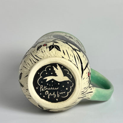 Mug - Folk Art Bird - 3