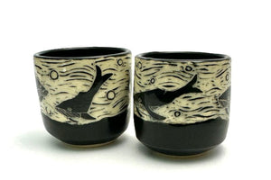 Espresso/Sake Cup Duos - #03 - Whale Pair