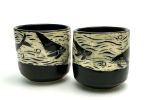 Espresso/Sake Cup Duos - #03 - Whale Pair