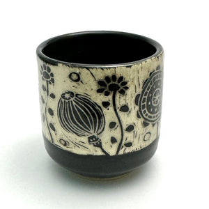 Espresso/Sake Cup - #01 - Graphic Garden