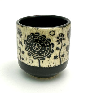 Espresso/Sake Cup - #01 - Graphic Garden