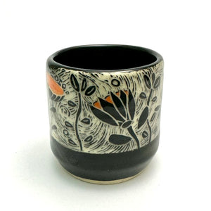 Espresso/Sake Cup - #02 - Orange Blooms