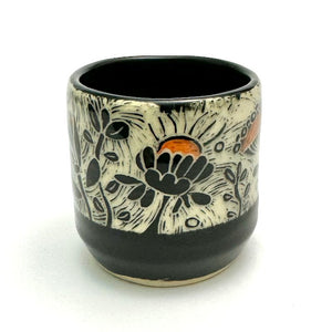 Espresso/Sake Cup - #02 - Orange Blooms