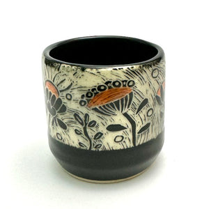 Espresso/Sake Cup - #02 - Orange Blooms