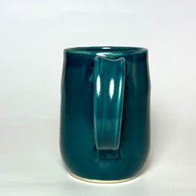 Load image into Gallery viewer, Mug #35 - Chase the Blues - Strutting Bird with Teal Blue Glaze
