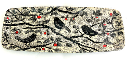 Tray - #1 - Birds and Berries Centerpiece