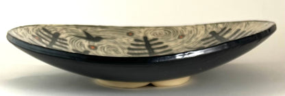 10- Bowl - Hummingbird Trio - Large Centerpiece Bowl