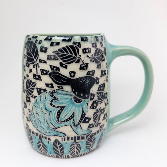 Mug #74 - Le Lapin - Celadon Glaze