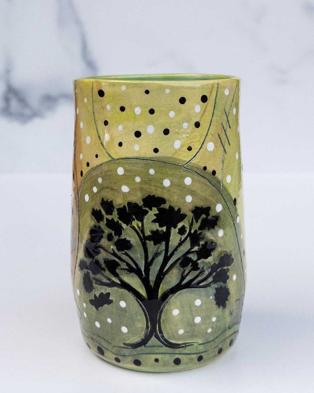 15 - TUMBLER: Oak Tree and Pattern