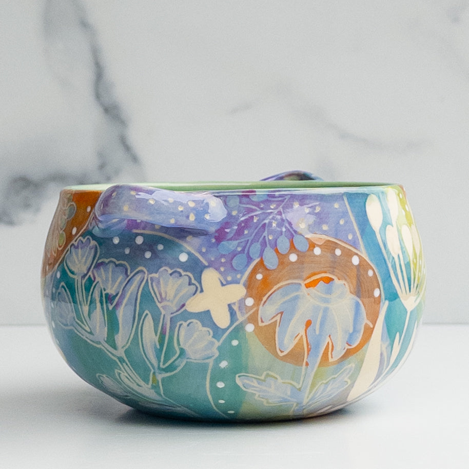 29 - BOWL W/HANDLES: Spring Fling 2