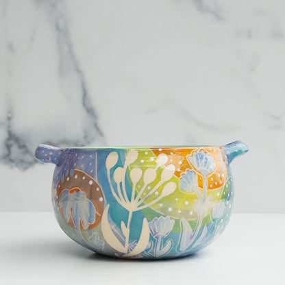 29 - BOWL W/HANDLES: Spring Fling 2