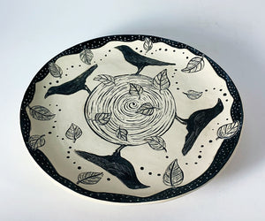 Woodcut Plate - Crow about It!