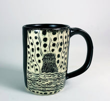 Load image into Gallery viewer, Woodcut Mug - Otter Love #1
