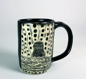 Woodcut Mug - Otter Love #1