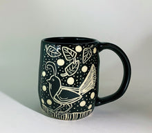 Load image into Gallery viewer, Woodcut Mug - Graphic Bird

