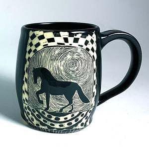 Woodcut Mug - Horse of Course