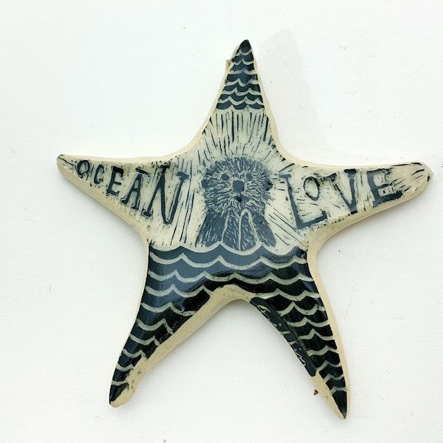 Sea Star Ornament - Otter - Ocean Love