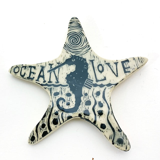 Sea Star Ornament - Ocean Love - Sea Horse