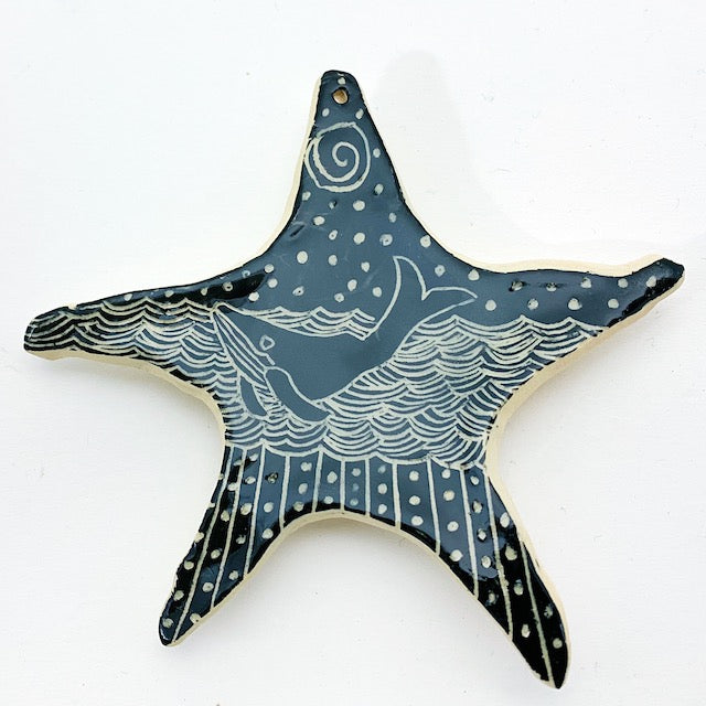 Sea Star Ornament - Humpback in the Surf