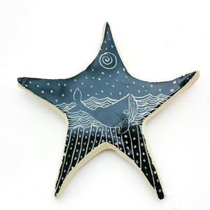 Sea Star Ornament - Stargazing Whale