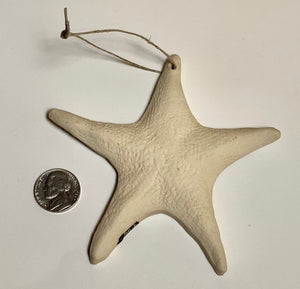 Sea Star Ornament - Ocean Love - Sea Horse Woodcut